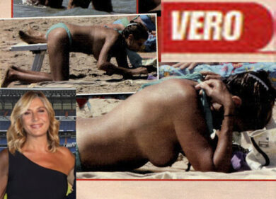 Myrta Merlino sfoggia il topless e infiamma Marco Tardelli