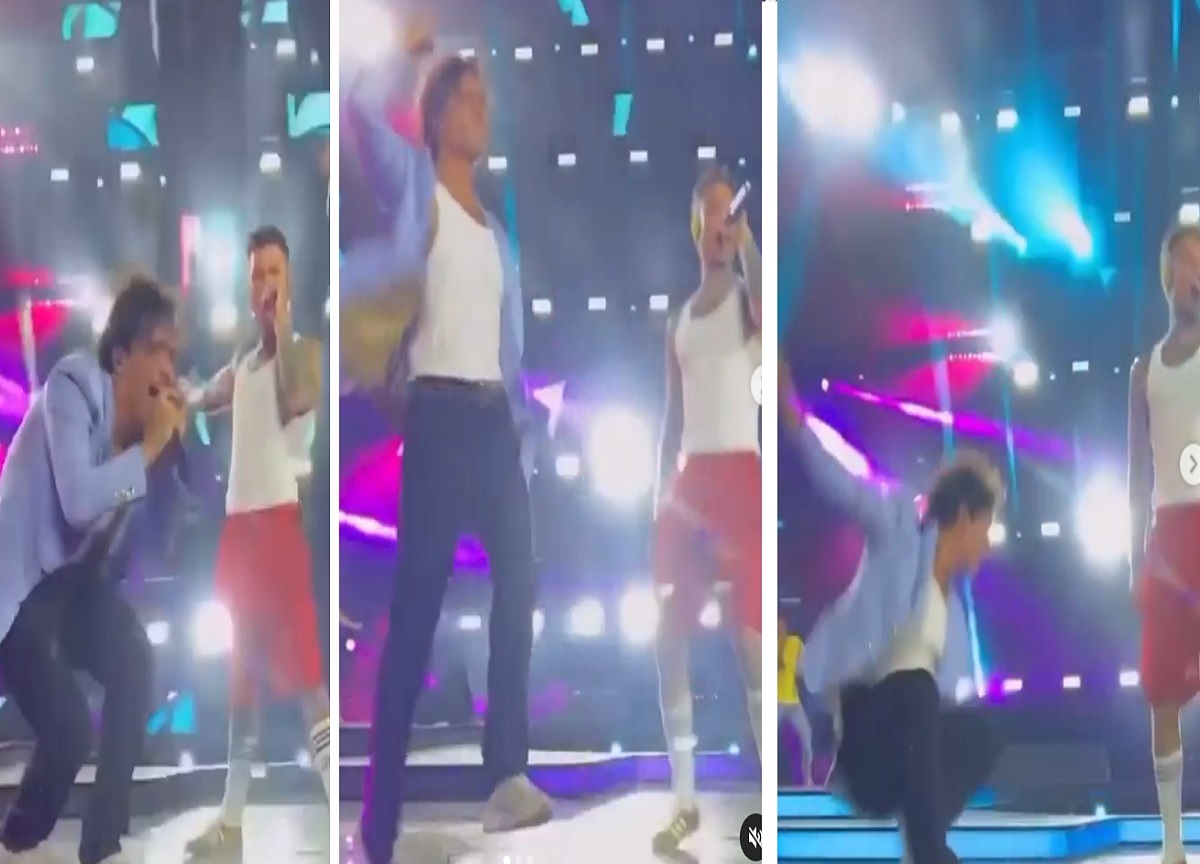 Tananai, distorsione alla caviglia sul palco con Fedez. VIDEO Tananai, distorsione alla caviglia sul palco con Fedez. VIDEO