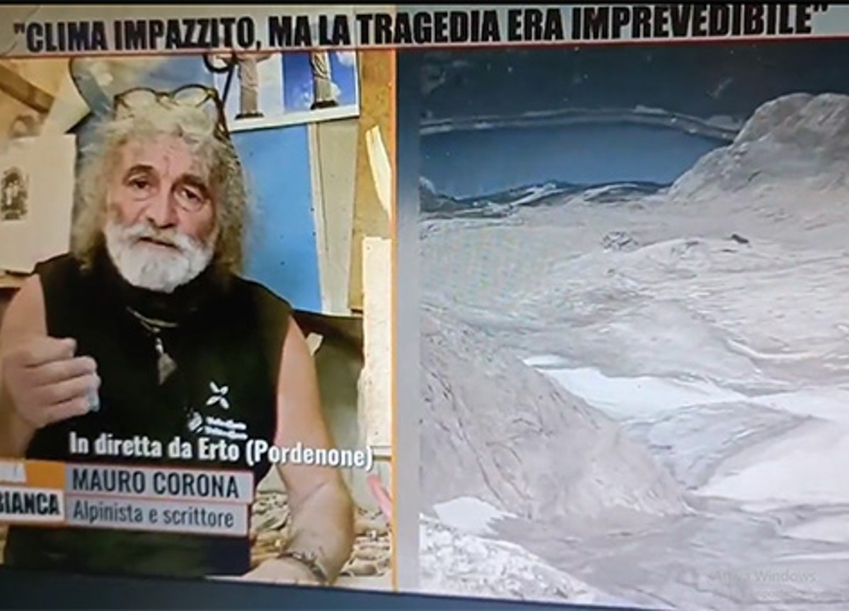 Tragedia Marmolada, Mauro Corona sbrocca in tv: “Andate in malora, gentucola” Tragedia Marmolada, Mauro Corona sbrocca in tv: “Andate in malora, gentucola”