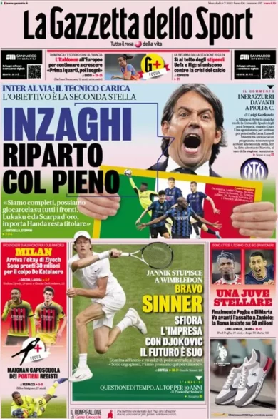 Prime pagine giornali sportivi del 6 luglio: Leclerc-Ferrari, futuro a rischio