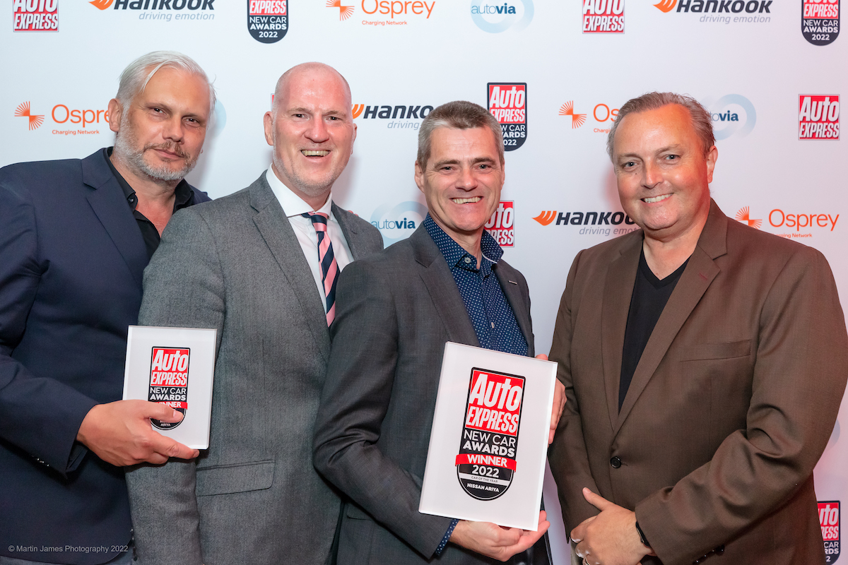 Nissan Ariya vince  il titolo di  Auto dell’Anno Auto Express 2022