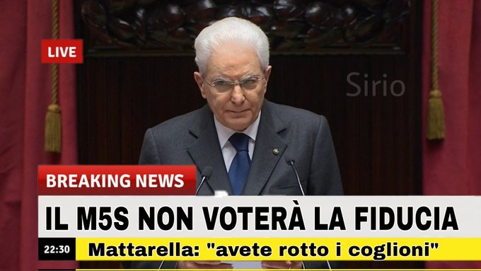 M5s, Conte rompe con Draghi. L’ironia social sulla crisi di governo