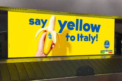Chiquita colora di giallo l’Italia, al via la nuova campagna