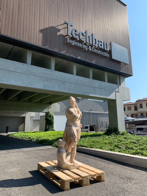 Techbau adotta una statua del duomo di Milano Techbau adotta una statua del duomo di Milano