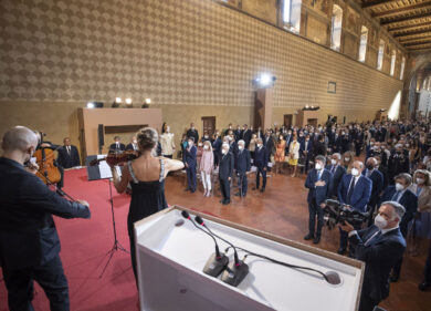 Mattarella, prima uscita dopo lo scioglimento delle camere al Santo Spirito