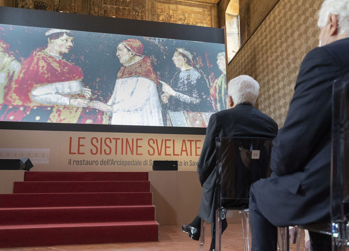 Mattarella, prima uscita dopo lo scioglimento delle camere al Santo Spirito Mattarella, prima uscita dopo lo scioglimento delle camere al Santo Spirito