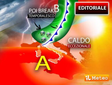 Meteo: temperature a 40 gradi. Ma arrivano temporali-grandine: quando e dove