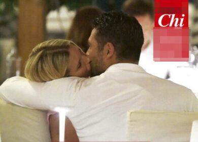 I baci roventi di Michelle Hunziker al suo bel Giovanni Angiolini – FOTO
