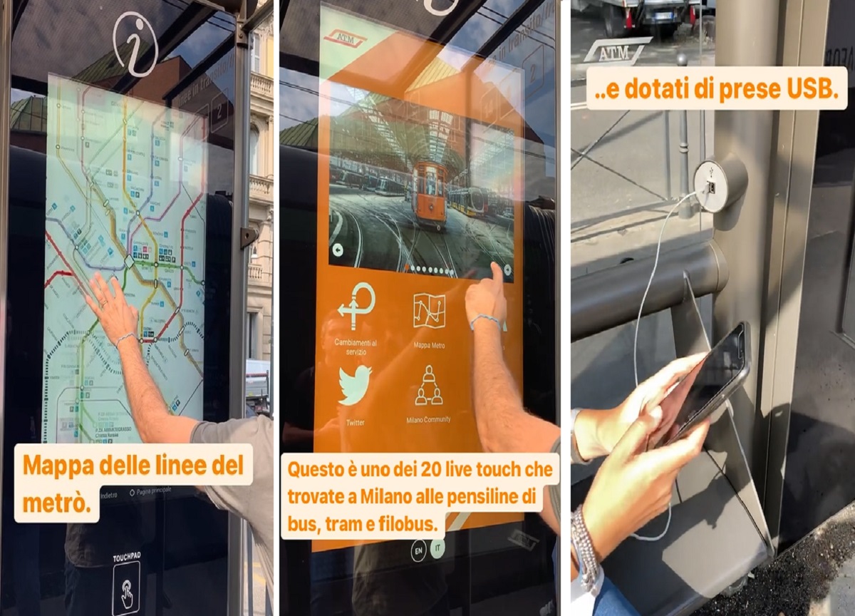 Atm Milano, nuove pensiline smart: ci si può ricaricare il telefono Atm Milano, nuove pensiline smart: ci si può ricaricare il telefono