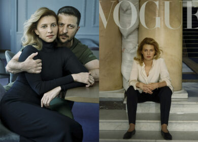 Zelensky e la moglie Olena su Vogue: “È una pessima idea”