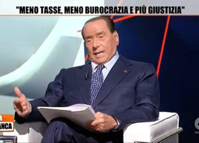 Berlusconi torna in tv dopo 3 anni e parte con gli elenchi alla Salvini. VIDEO
