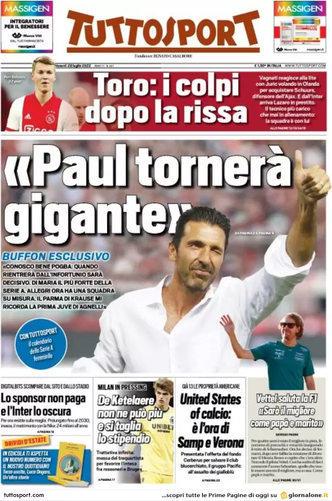 Prime pagine giornali 29 luglio 2022. Tra ombre russe, servizi e sospetti Prime pagine giornali 29 luglio 2022. Tra ombre russe, servizi e sospetti