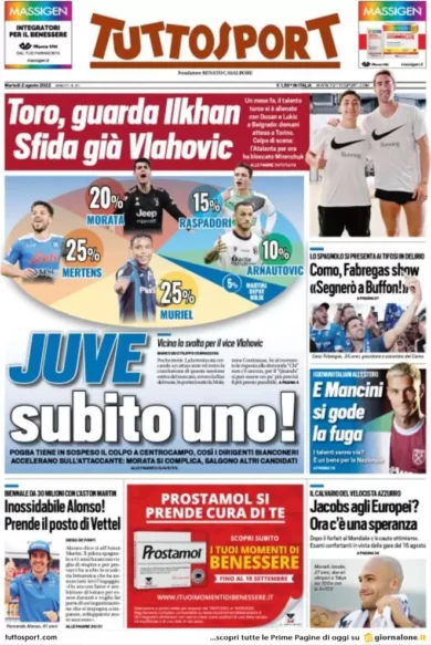 Prime pagine dei giornali 2 agosto 2022. Letta si fa bullizzare da Calenda