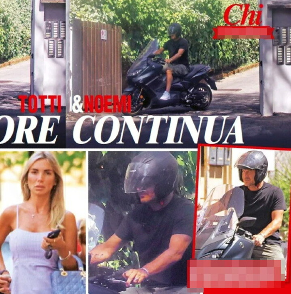 Francesco Totti paparazzato a casa di Noemi Bocchi Francesco Totti paparazzato a casa di Noemi Bocchi