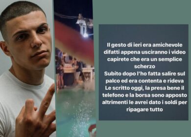 Rhove getta in piscina una ragazza: “Ma era un gesto amichevole”. VIDEO