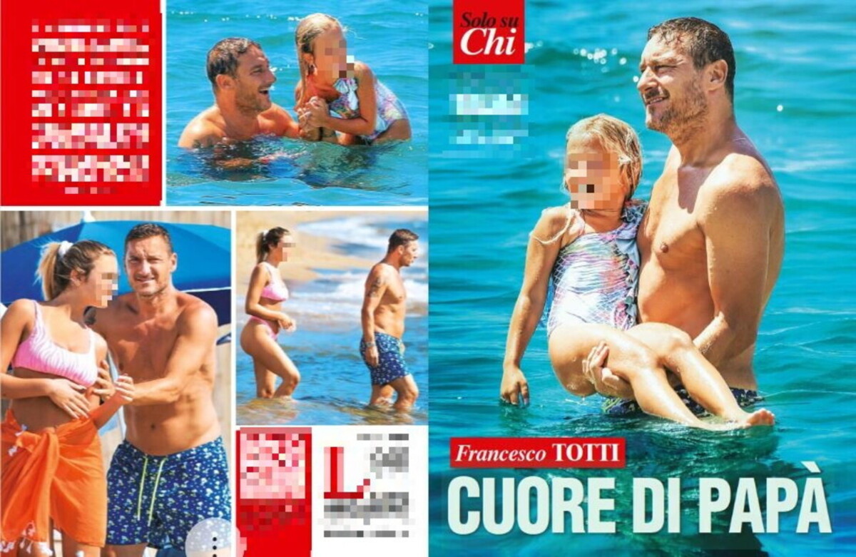Francesco Totti-Noemi Bocchi “bollenti” al mare, vacanze romane per la coppia
