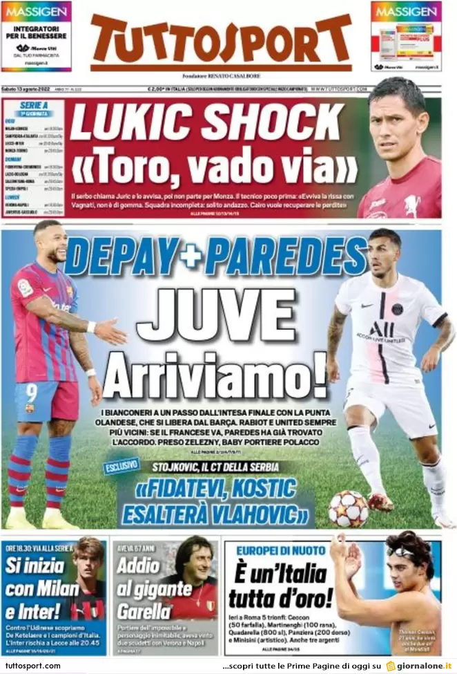 Prime pagine giornali 13 agosto 2022. Il presidenzialismo agita il voto