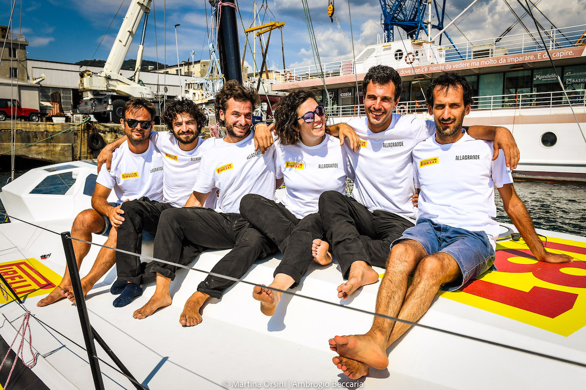 Pirelli: varata a Genova la nuova barca di Ambrogio Beccaria.