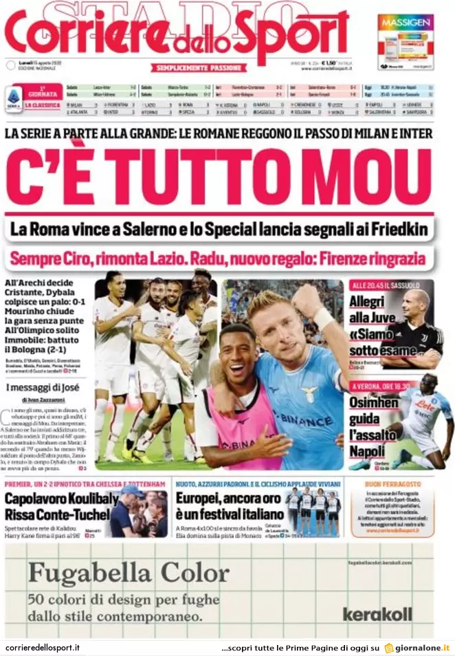 Prime pagine giornali 15 agosto 2022. Voto all’estero truccato: ecco le mail