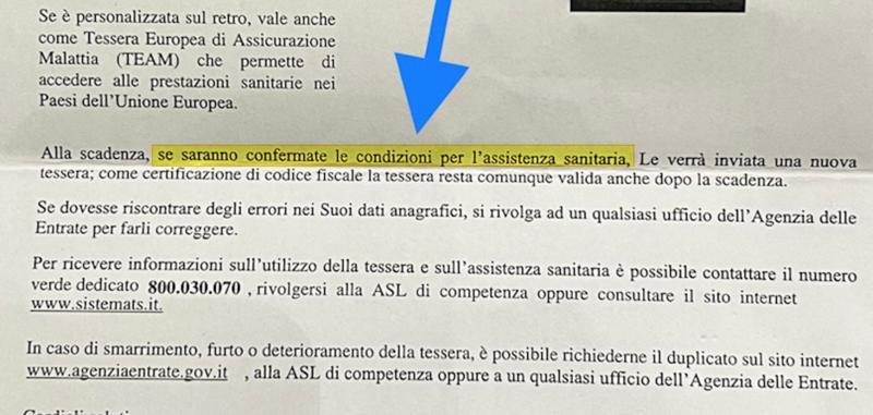 Rinnovo tessera sanitaria solo a “condizioni confermate” – Il tg VERO GIORNALE Rinnovo tessera sanitaria solo a “condizioni confermate” – Il tg VERO GIORNALE