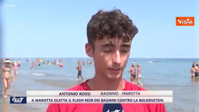 Ferragosto, nelle Marche il flash mob dei bagnini contro la Bolkenstein