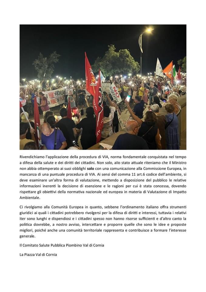 I cittadini di Piombino bocciano il rigassificatore: “Non è sicuro”
