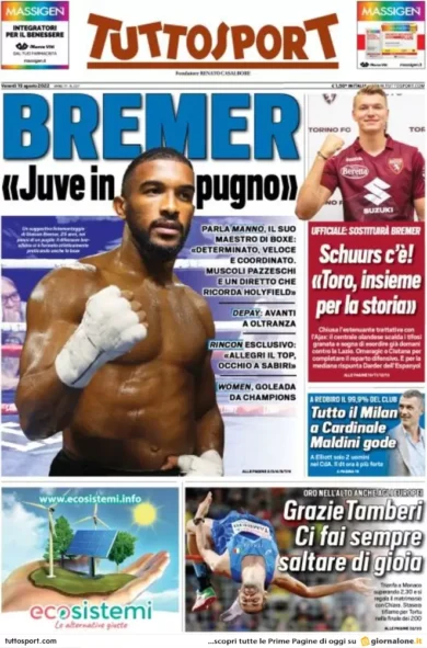 Prime pagine giornali 19 agosto 2022. Il ricatto russo agita il voto in Italia