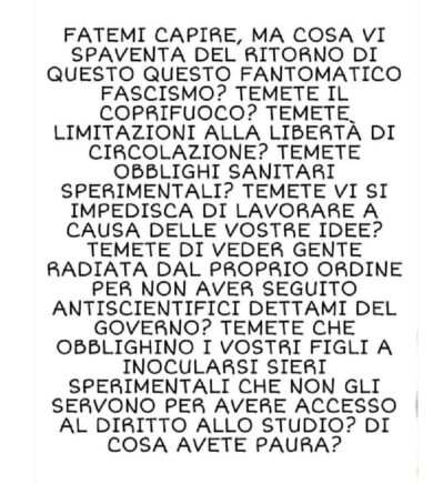 Paura del fascismo e di perdere le libertà? Ecco qual è la verità