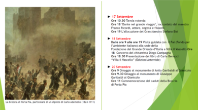 Il Grande Oriente d’Italia prepara le celebrazioni del XX Settembre