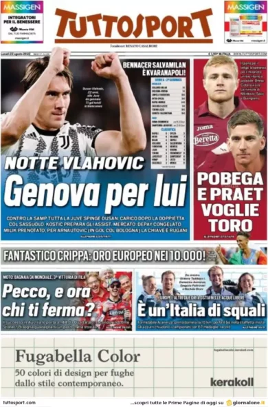 Prime pagine giornali 22 agosto 2022. Elezioni, rivolte e veleni: le liste