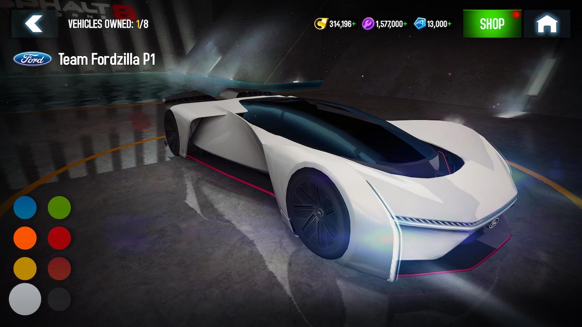 La  P1 del Team Fordzilla debutta nel videogame per smartphone “Asphalt 8”