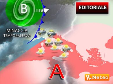 Meteo, tuoni e fulmini sull’ultimo weekend di agosto. Previsioni temporalesche