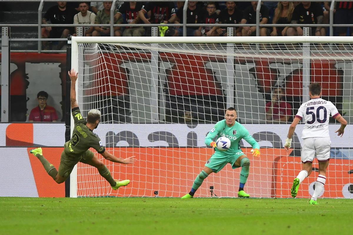 Milan-Bologna 2-0, De Kateleare inventa, Leao è super. E Giroud…. PAGELLE