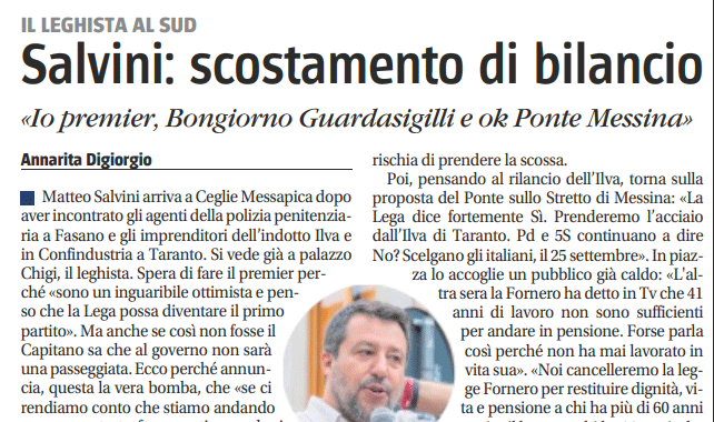 Galleria foto 'La Piazza continua a far rumore: Salvini e Berlusconi, le anteprime di Affari' - foto 7