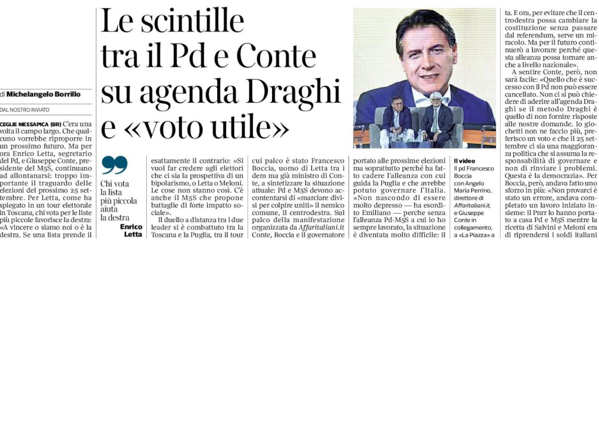 La Piazza fa rumore. ‘Senso civico’ di Emiliano: “Un asse col M5s per vincere”