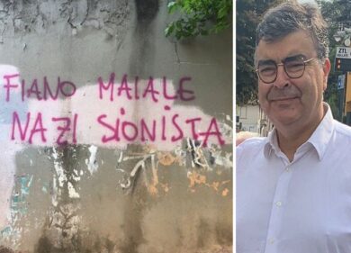 Scritte antisemite contro Fiano: “No fanatismi, io per due popoli e due Stati”