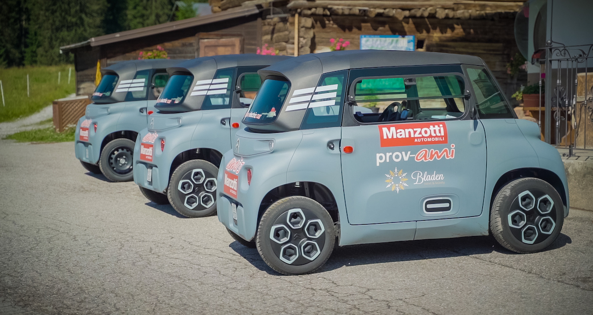 Alla scoperta delle Dolomiti con Citroen Ami 100% elettrica