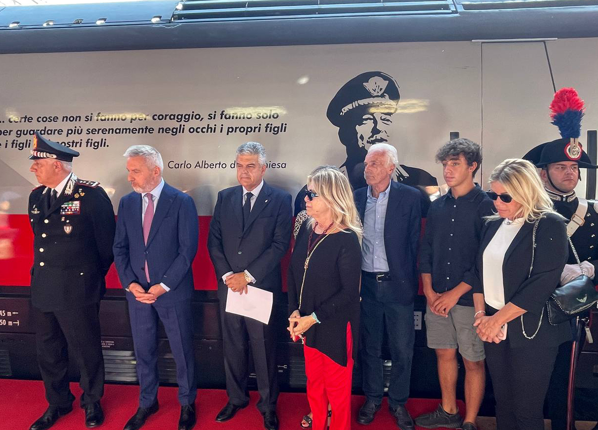 Gruppo FS: inaugurato Frecciarossa dedicato al Generale Dalla Chiesa