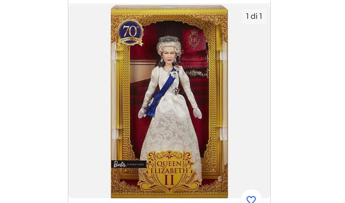 Galleria foto 'Morte Elisabetta: prezzi folli per i gadget, 600 euro per Barbie del Giubileo' - foto 1