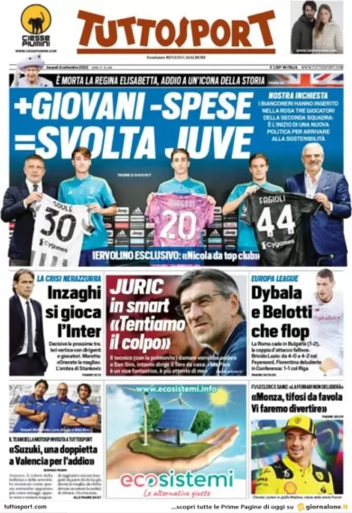 Prime pagine giornali 9 settembre 2022. Aiuti: 6 mld per la crisi, 22 in armi