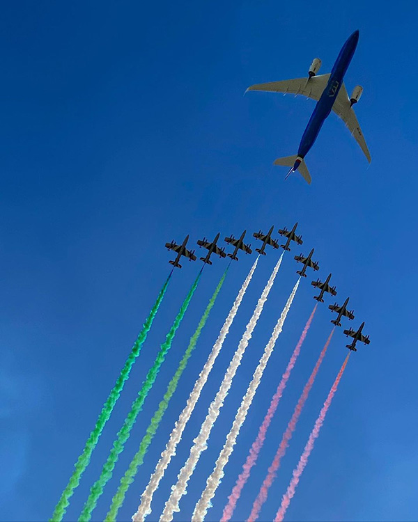 ITA Airways, debutta a Monza il nuovo Airbus dedicato a Enzo Ferrari