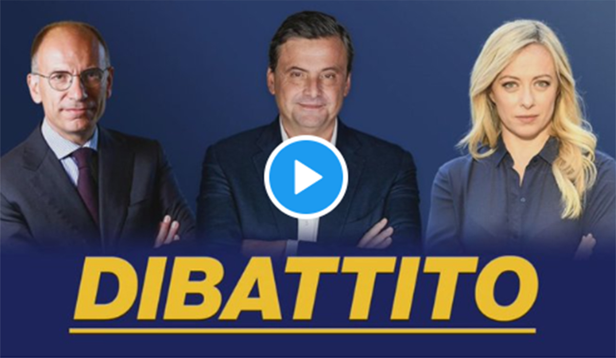 Duello elettorale Letta-Meloni: Carlo Calenda fa “l’imbucato” virtuale Duello elettorale Letta-Meloni: Carlo Calenda fa “l’imbucato” virtuale