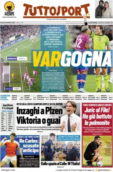 Prime pagine giornali 13 settembre 2022. L’Ue vuole spegnerci tutte le luci