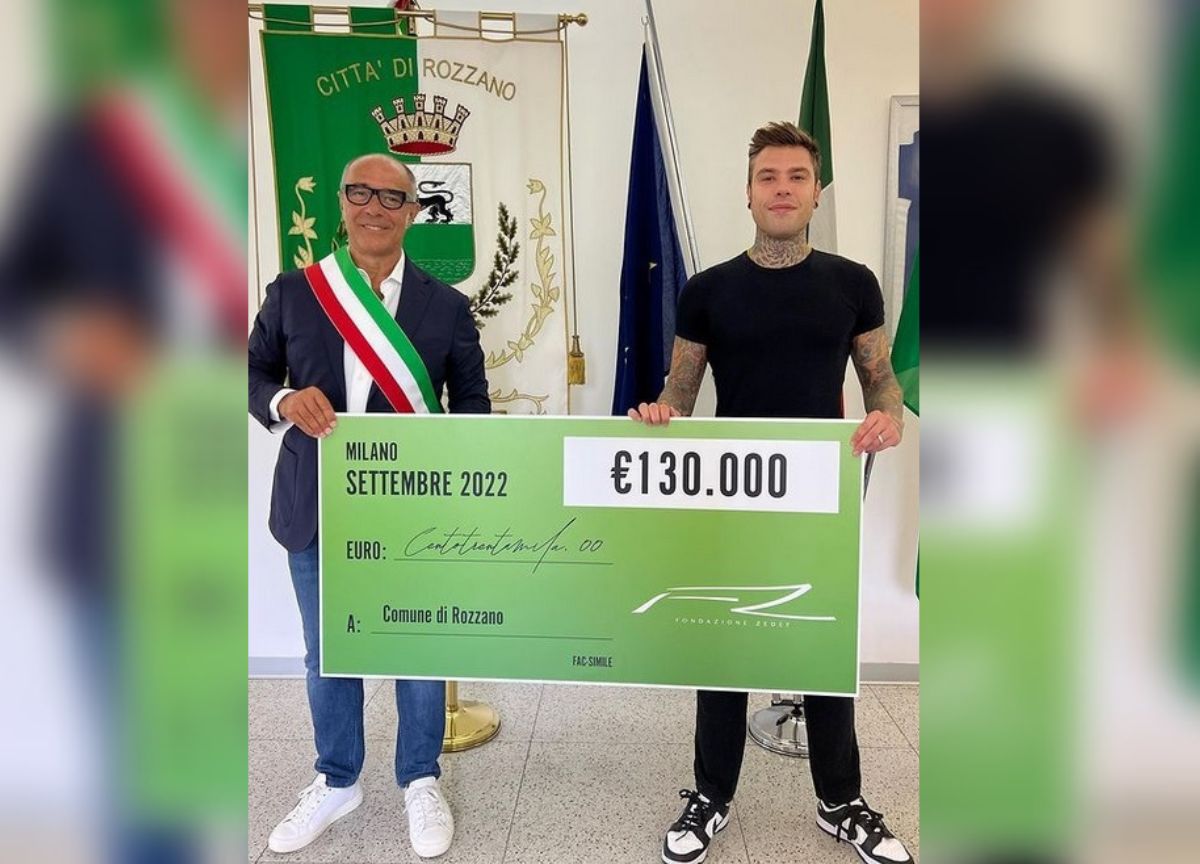 Fedez dona 130mila euro per riqualificare un parco comunale a Rozzano Fedez dona 130mila euro per riqualificare un parco comunale a Rozzano