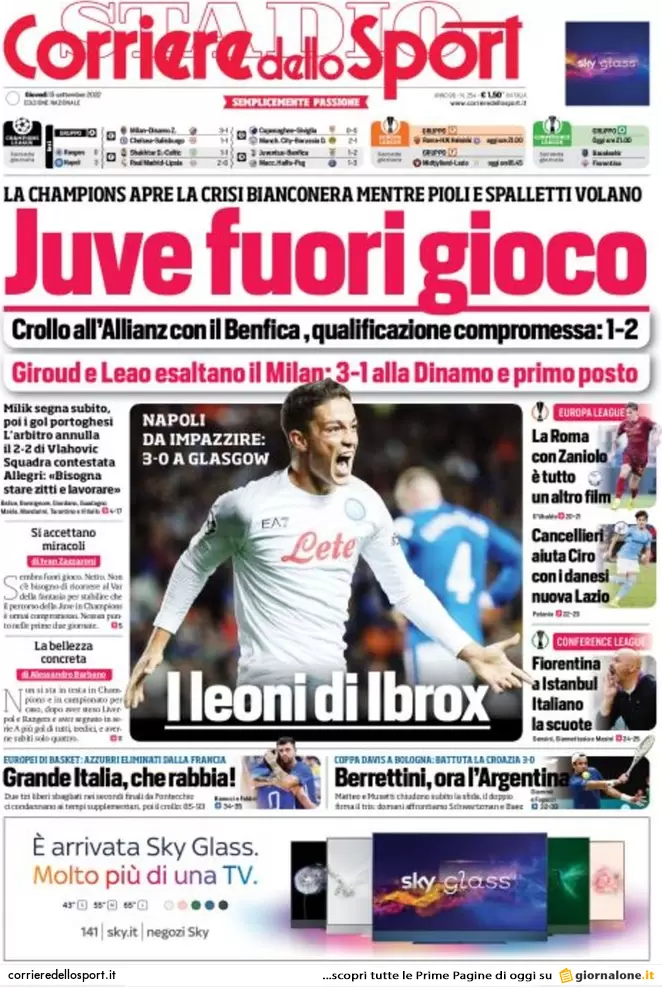 Prime pagine giornali 15 settembre 2022. Salario minimo, finti sì di cdx e Pd Prime pagine giornali 15 settembre 2022. Salario minimo, finti sì di cdx e Pd