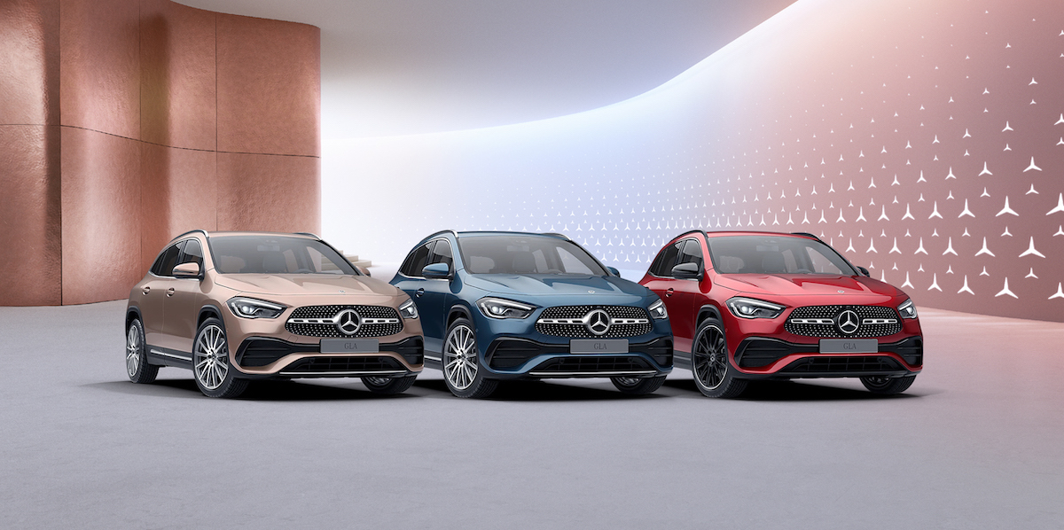 Mercedes GLA Colour Collection:detta le tendenze autunno inverno 2022/2023