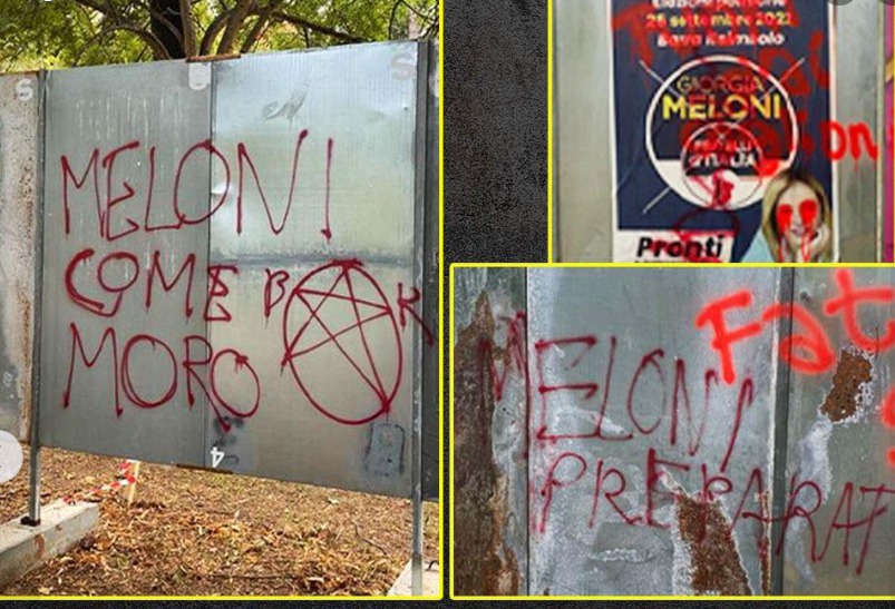 Elezioni, “Meloni come Moro”: minacce Br a Mestre. Pd: “Riprovevole” Elezioni, “Meloni come Moro”: minacce Br a Mestre. Pd: “Riprovevole”