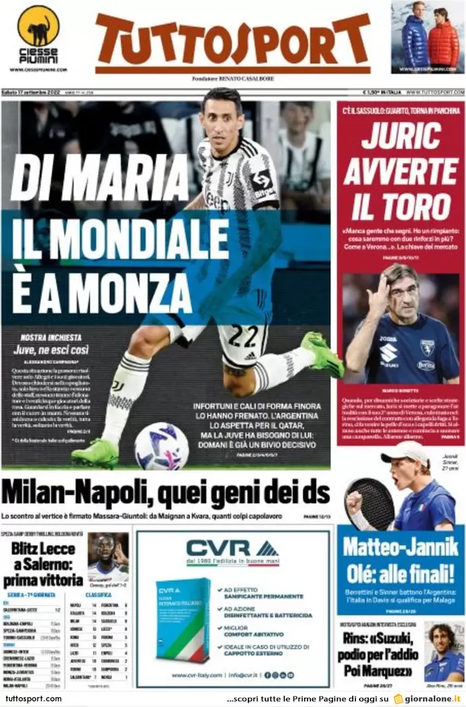 Prime pagine giornali 17 settembre 2022. Disastro Marche e l’addio di Draghi Prime pagine giornali 17 settembre 2022. Disastro Marche e l’addio di Draghi