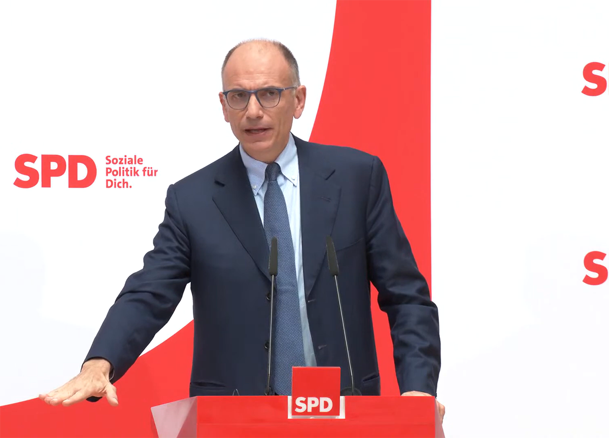 Letta a Berlino, Spd contro Meloni: “No a post fascisti”, “Voi come Ceausescu” Letta a Berlino, Spd contro Meloni: “No a post fascisti”, “Voi come Ceausescu”