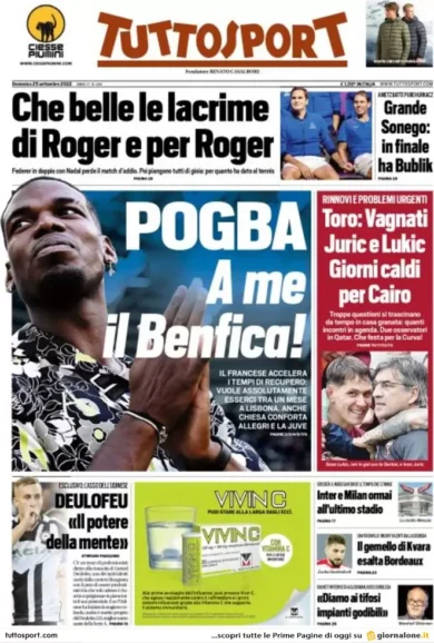 Prime pagine giornali 26 settembre 2022. Elezioni, resa dei conti in Pd e Lega